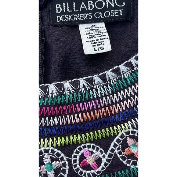 Billabong Juniors Sol Shining Off Black Cut out Dress Size L JD09ASOL - Picture 10 of 14